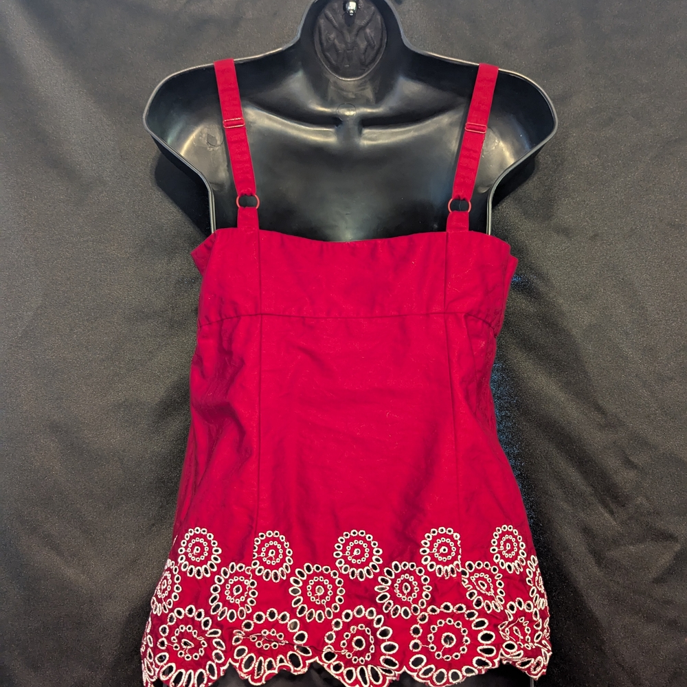 LOFT Red Tank Top - Picture 4 of 6